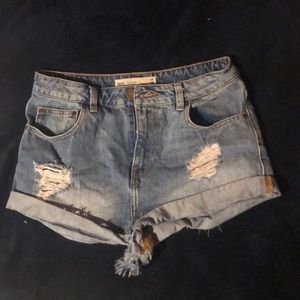 Distressed denim shorts ASOS